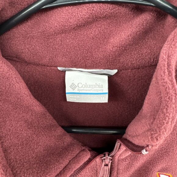 Columbia Flanker III Fleece Virginia Tech Hokies Logo Jacket Men's Sz Medium NWT - Picture 2 of 4